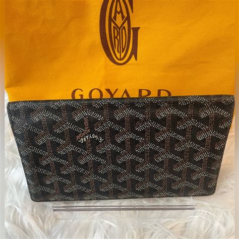 goyard black classic richelieu long bifold wallet